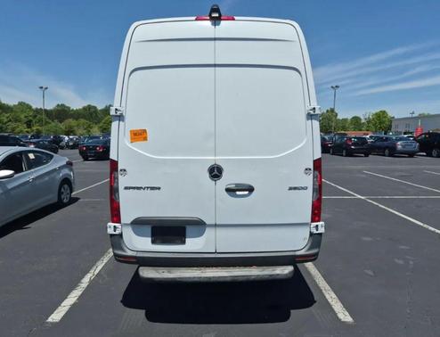 White 2021 Mercedes-Benz Sprinter 2500 High Roof w/170  WB Van 3D