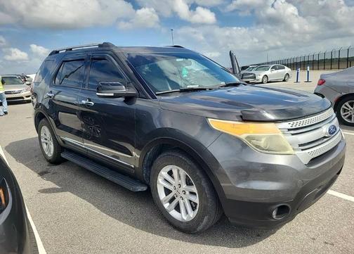 White Platinum Metallic Tri-Coat 2015 Ford Explorer XLT