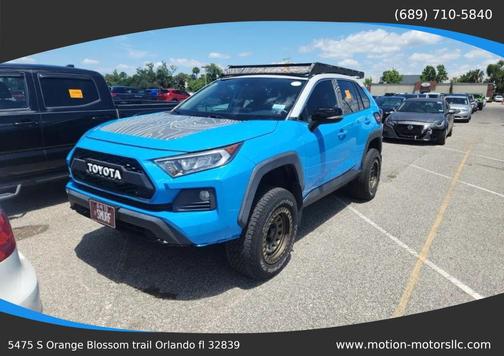 Blue Flame/Ice Edge Roof 2019 Toyota RAV4 Adventure