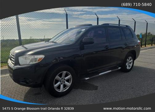 Black 2008 Toyota Highlander Sport