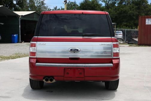 Red 2009 Ford Flex Limited