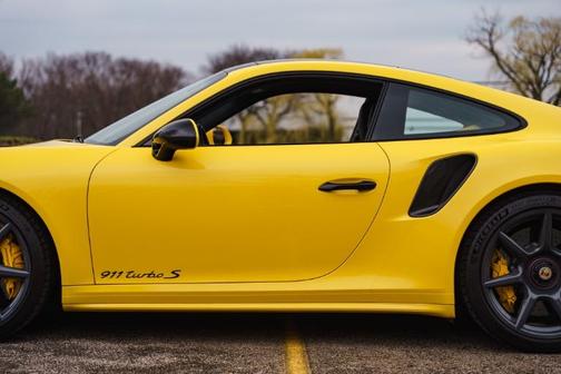 Racing Yellow 2019 Porsche 911 Turbo S