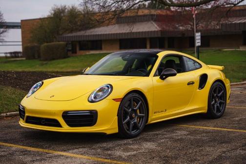 Racing Yellow 2019 Porsche 911 Turbo S