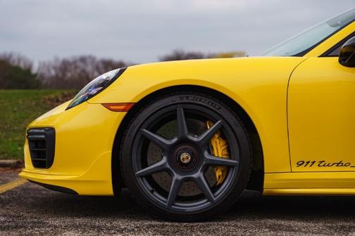 Racing Yellow 2019 Porsche 911 Turbo S