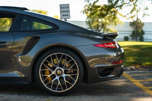 Gray 2014 Porsche 911 Turbo S