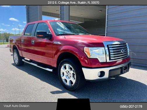 Red 2010 Ford F-150 XL SuperCrew Truck