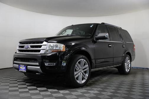 SHADOW BLACK METALLIC 2017 Ford Expedition Platinum