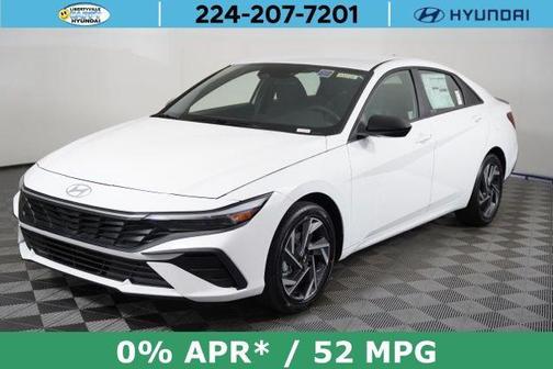 Serenity White 2025 Hyundai ELANTRA HEV SEL Sport Sedan