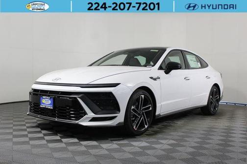 Serenity White 2026 Hyundai SONATA N Line Sedan