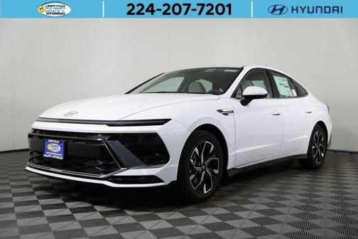 Serenity White 2025 Hyundai SONATA SEL Sedan