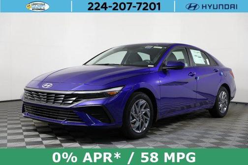 Intense Blue 2025 Hyundai ELANTRA HEV Blue Sedan