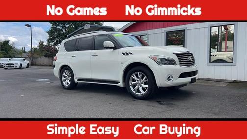 PEARL WHITE 2014 INFINITI QX80 Base