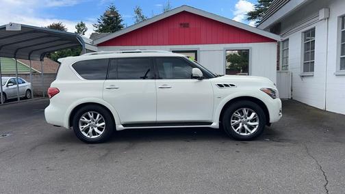 PEARL WHITE 2014 INFINITI QX80 Base