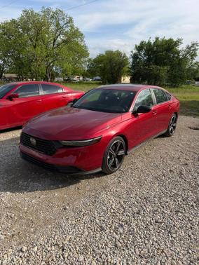 Radiant Red Metallic 2025 Honda Accord Hybrid Sport