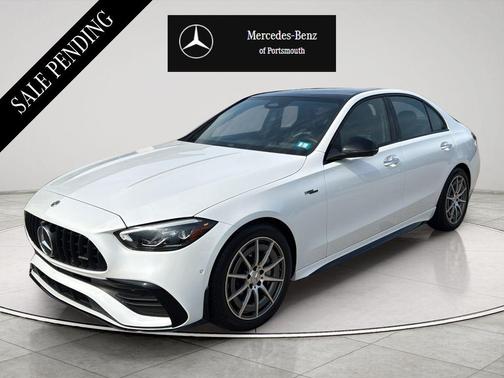 MANUFAKTUR Moonlight White Metallic 2023 Mercedes-Benz AMG C 43 Base 4MATIC