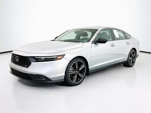 Solar Silver Metallic 2025 Honda Accord Hybrid Sport