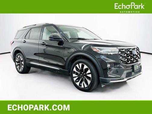 Agate Black Metallic 2025 Ford Explorer Platinum