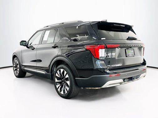 Agate Black Metallic 2025 Ford Explorer Platinum