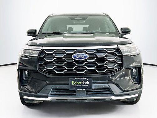 Agate Black Metallic 2025 Ford Explorer Platinum