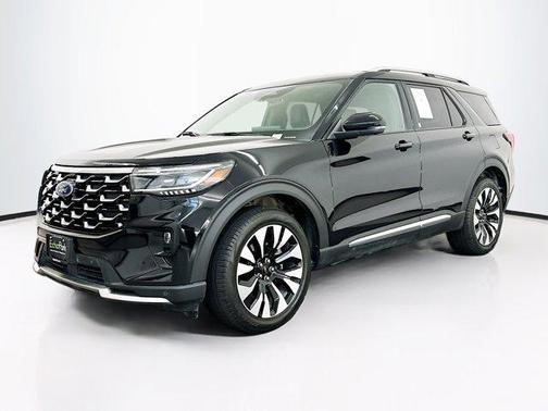 Agate Black Metallic 2025 Ford Explorer Platinum