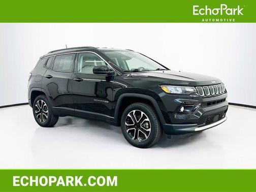 Diamond Black Crystal Pearlcoat 2022 Jeep Compass Limited