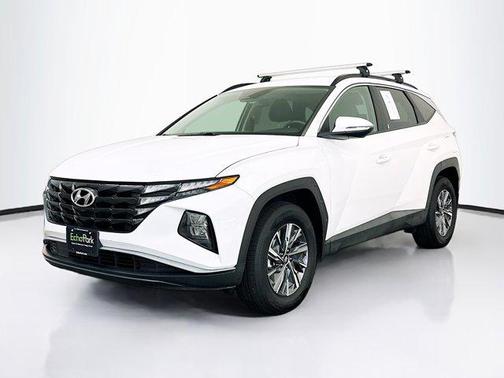 Serenity White Pearl 2023 Hyundai TUCSON Hybrid Blue