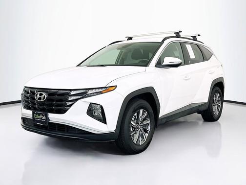 Serenity White Pearl 2023 Hyundai TUCSON Hybrid Blue