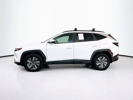 Serenity White Pearl 2023 Hyundai TUCSON Hybrid Blue