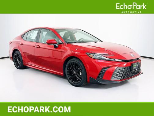 Supersonic Red 2025 Toyota Camry SE
