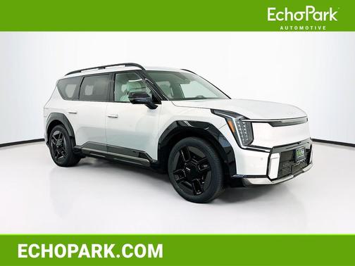 Ivory Silver 2024 Kia EV9 GT-Line