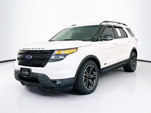 White Platinum Metallic Tri-Coat 2015 Ford Explorer Sport