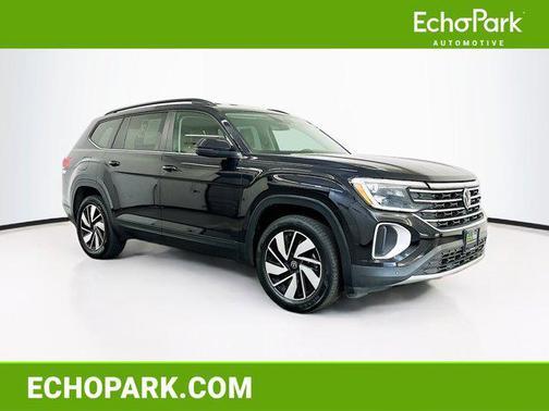 Deep Black Pearl 2025 Volkswagen Atlas 2.0T SE w/Technology 4MOTION