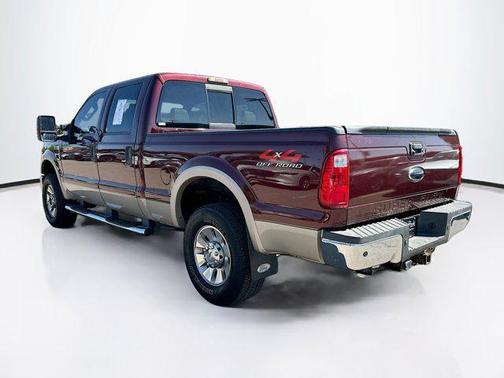 Red 2009 Ford F-250 Lariat