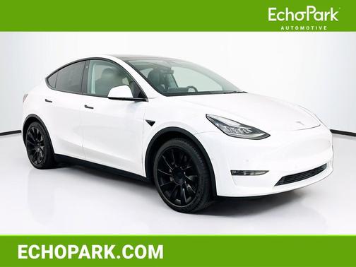 Pearl White Multi-Coat 2021 Tesla Model Y Long Range Dual Motor All-Wheel Drive