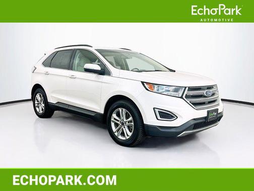 White Platinum Metallic Tri-Coat 2016 Ford Edge SEL