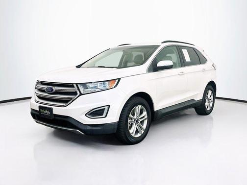 White Platinum Metallic Tri-Coat 2016 Ford Edge SEL