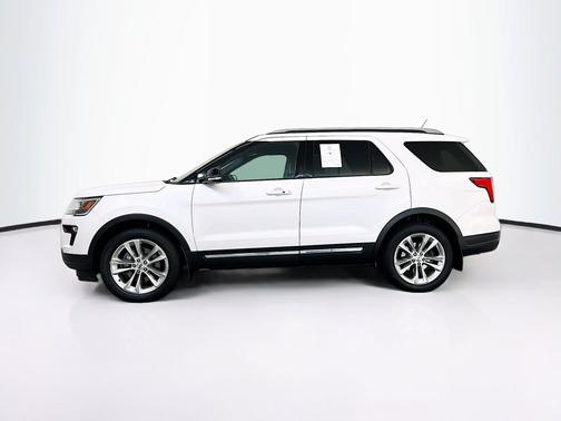 White Platinum Metallic Tri-Coat 2018 Ford Explorer XLT