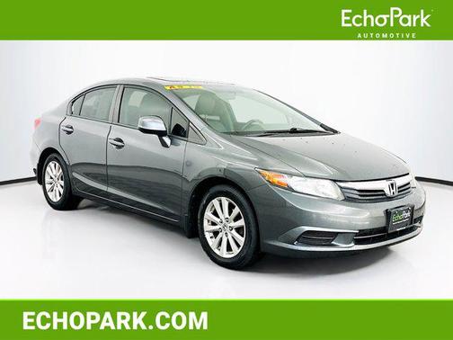 Gray 2012 Honda Civic EX-L