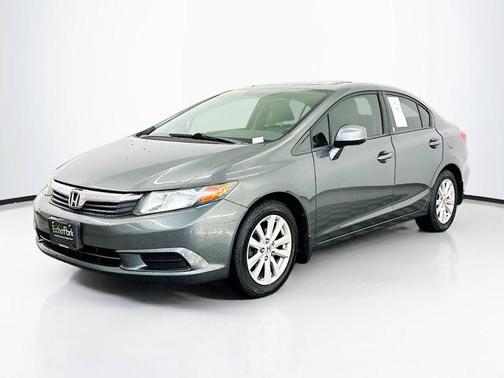 Gray 2012 Honda Civic EX-L