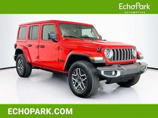 Firecracker Red Clearcoat 2025 Jeep Wrangler 4-Door Sahara 4x4