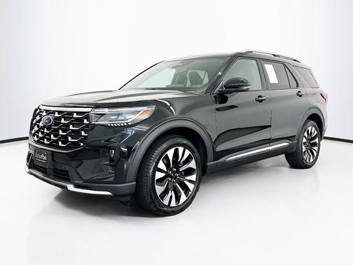 Agate Black Metallic 2025 Ford Explorer Platinum