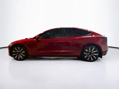 Ultra Red 2025 Tesla Model 3 Long Range