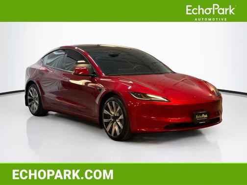 Ultra Red 2025 Tesla Model 3 Long Range