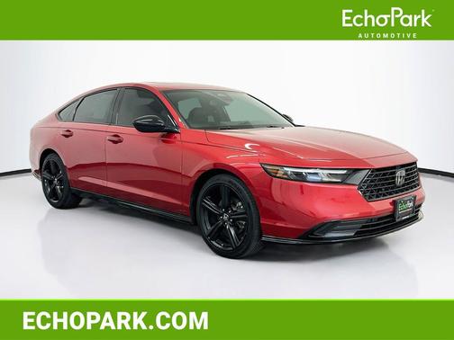 Radiant Red Metallic 2024 Honda Accord Hybrid Sport-L