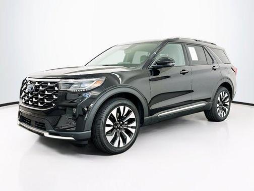 Agate Black Metallic 2025 Ford Explorer Platinum