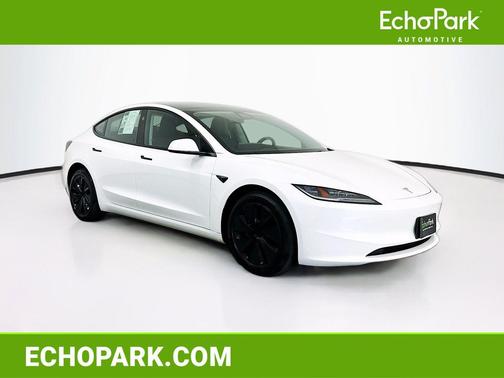 Pearl White Multi-Coat 2025 Tesla Model 3 Long Range