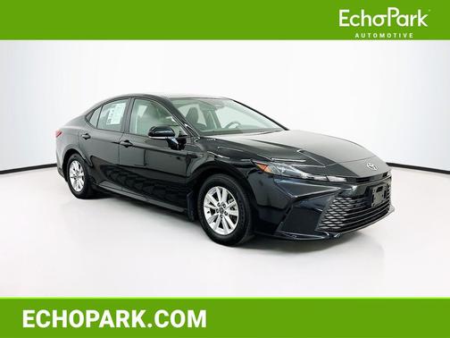 Midnight Black Metallic 2025 Toyota Camry LE