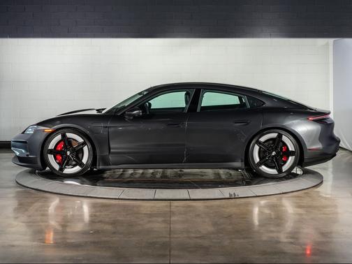 Volcano Grey Metallic 2025 Porsche Taycan 4S