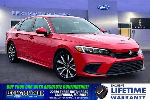 Red 2022 Honda Civic EX