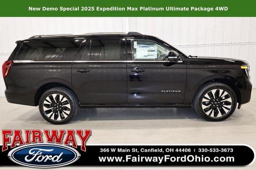Agate Black Metallic 2025 Ford Expedition Max Platinum